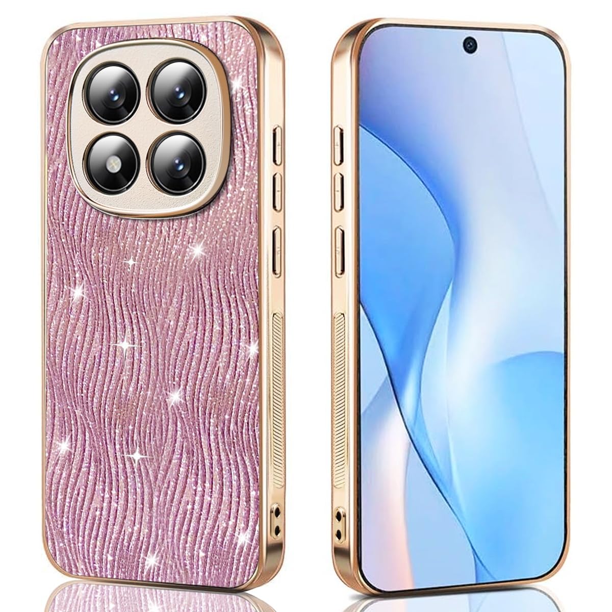 JNERBUYI Protective Case for Xiaomi Redmi Note 15 Pro 5g, Shockproof Phone Cover with Spark