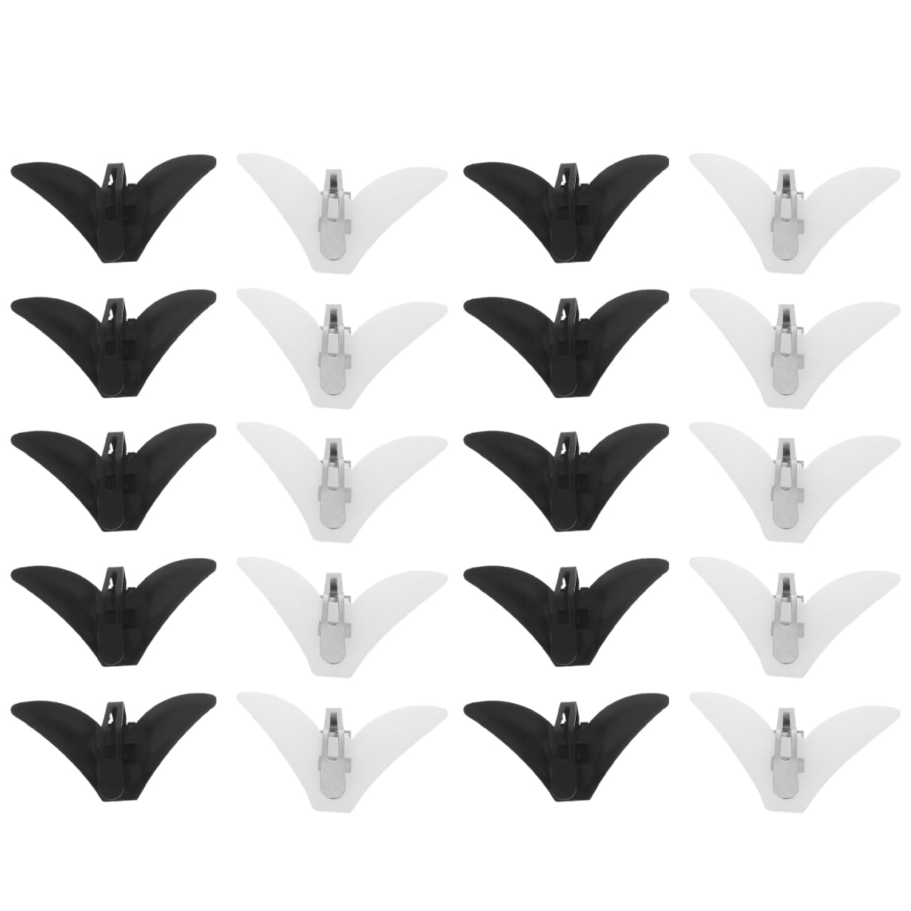 ABOOFAN 20pcs Tie Clips for Men Ã¢Â€Â" Metal & Plastic Necktie Holder Hardware with Secure